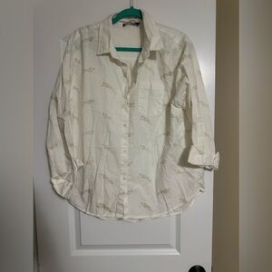 Elegant White Button Down Shirt for Women